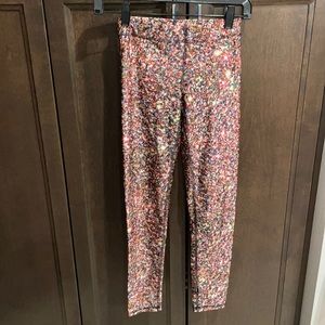 Women’s XS colorful abstract tights